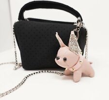 Super Cute Frenchie French Bulldog Stuffed Keychain Key Finder Purse Bag Charm picture