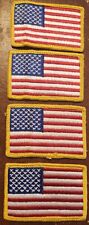 four vintage military biker 50 star us flag embroidered patches picture