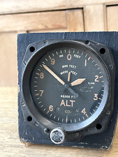 WW2 1942 AIRCRAFT ALTIMETER METER AM AIR MINISTRY RAF SPITFIRE LANCASTER MK XIV picture