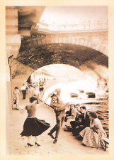 Outdoor Ballroom Dancing by River Walk Vtg Style Reproduction Postcard 5.5 x 4 picture