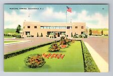 Hackensack NJ-New Jersey, Municipal Terminal, Antique, Vintage Souvenir Postcard picture