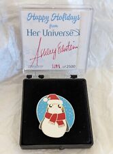 Ahsoka Tano 2018 Signed #'d Autograph Pin Her Universe Star Wars Christmas Porg picture