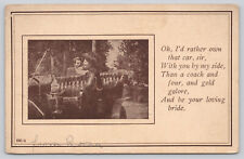 Postcard Loving Bride Poem Undivided Back (803) picture