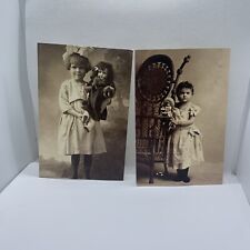 2 Theriault's Dollmasters Postcards Vintage Style Photo Children Dolls Lot 3 picture