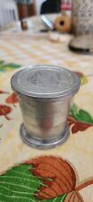 Vintage Collapsable Tin Camping Cup picture