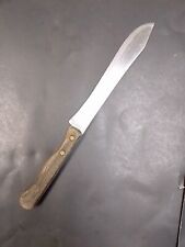 Vintage Ekco Stainless Vanadium Butcher Knife 11” Long 7” Blade Made USA picture