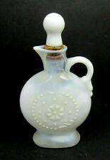 VTG 1957 Jim Beam White Opalescent Milk Glass Liquor Bottle Decanter 11