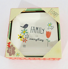 Amylee Weeks Bloom FAMILY IS EVERYTHING Ceramic Ring / Trinket Dish 4.5