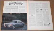 1977 Mercedes-Benz 450SEL 2-Page Print Ad 1976 Car Auto Advertisement Vintage picture