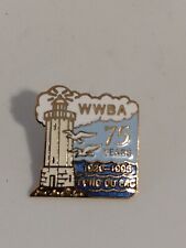 WWBA 75 Years 1920-1995 Fond Du Lac Lighthouse Lapel Pin picture