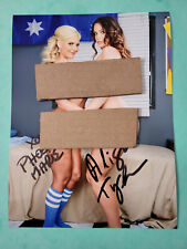 autographed Signed phoenix marie and Alison Tyler picture