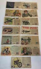 collection of 13 REVELL comic book model kit ads ~ 1960's ~about 3x6 inches each picture