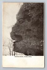 Lyons IA-Iowa, Profile Rock, Antique, Vintage Souvenir Postcard picture
