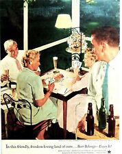 Beer Belongs ad Vintage 1954 United States Brewers Foundation advertisement  picture