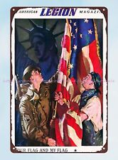 1941 American Legion Magazine cover metal tin sign art cafe bar online picture