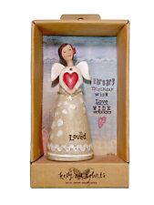 4” February Birthday Angel Figurine Demdaco 2014 Kelly Rae Roberts Studio picture