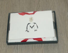Wren Press Penguins Under Mistletoe Engraved Christmas Cards NIB picture