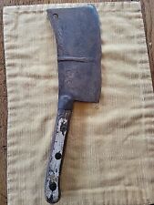 Vintage meat cleaver butcher knife 17
