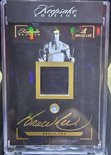 Bruce Lee Authentic Relic Piece 2024 Keepsake 50th Ann #059/100 Laser Signapatch picture
