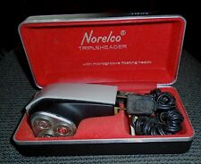 Vintage 1960's Norelco Electric Tripleheader Shaver With Pop-Up Trimmer (Works) picture