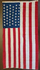 Rare Antique Large Original Pre-WW1 46 Star American Flag Silk Flag 1908-1912.  picture