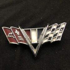 Vintage Original 1964-1967 Chevy Chevrolet V Flag Chrome Side Emblem No. 3840318 picture