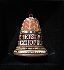 Vintage 1978 Hallmark Schneeberg Christmas Tree Bell Ornament In Original Box picture