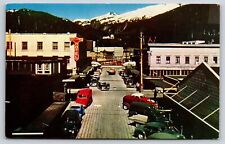 Main Street~Air View Pulp Mill In Ketchikan Alaska~Vintage Postcard picture
