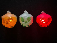 Disney Parks Poison Apple Glow Cubes - Set of 3 - Red, Yellow & Green picture