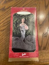 Vintage Hallmark Keepsake Ornament Holiday Barbie 40TH Anniversary picture