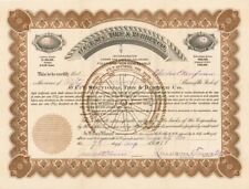 O'C. - T. Sectional Tire and Rubber Co. - Stock Certificate - Automotive Stocks picture