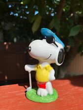 Late Nineties Vintage Peanuts Snoopy Joe Cool Ceramic Golfer Figurine UFC Inc. picture