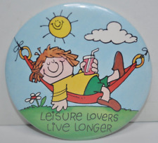 Vintage Hallmark 1979 LEISURE LOVERS LIVE LONGER 3.5