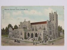 1909 Antique Postcard Methodist Episcopal Church Zanesville Ohio Vintage Old 956 picture