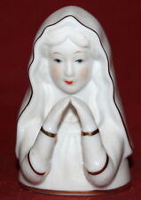 Small Hand Made Porcelain Praying Virgin Mary Figurine picture