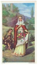 ITALIAN ANTIQUE St. Elizabeth of Hungary picture