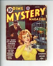 Dime Mystery Magazine Pulp Jan 1944 Vol. 29 #4 VG picture