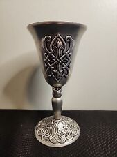 Carson Pewter Goblet Chalice Cup Forevermore Gothic 7 Inches Tall Vintage 2004 picture