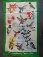 Hummingbirds of Tohono Chul Towel 100% Cotton 18 x 29 Tucson AZ NOS HTF picture