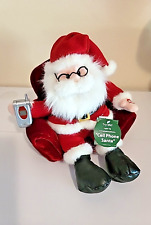 Dan Dee Holiday Time Animated Santa On Chair w/Flip Phone 11