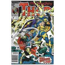 Thor (1966 series) #386 Newsstand in Fine + condition. Marvel comics [x: picture