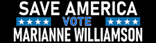 Save America Marianne 2024 Sticker Marianne Williamson President Bumper Sticker picture