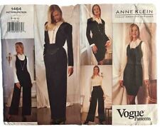 VTG Vogue Designer Pattern#1464 Anne Klein Size 8-10-12 Pants Jacket Skirt NOS picture