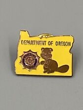 Vintage American Legion Department of Oregon Beaver Enamel Lapel Pin Brooch picture