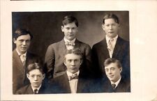 RPPC Postcard Young Boys Dressed in Suit & Tie with Names c.1904-1920s     12532 picture