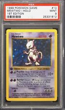 1999 Base Set 10 Mewtwo 1st Edition Holo Rare Pokemon TCG Card PSA 9 picture