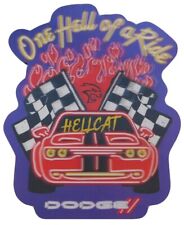 Dodge Hellcat One Hell Of A Ride Lenticular 3-D Wooden Sign MS478 picture