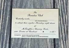 Vintage The Paradise Club Invitation To Dance McLaughlins Dancing Studio  picture