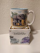 Vintage Potpourri Press African Elephant Coffee Tea Mug in Box picture