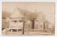 OLD TWO FAMILY HOUSE IN MENOMINEE MICHIGAN RPPC c. 1914 MI PHOTO POSTCARD picture